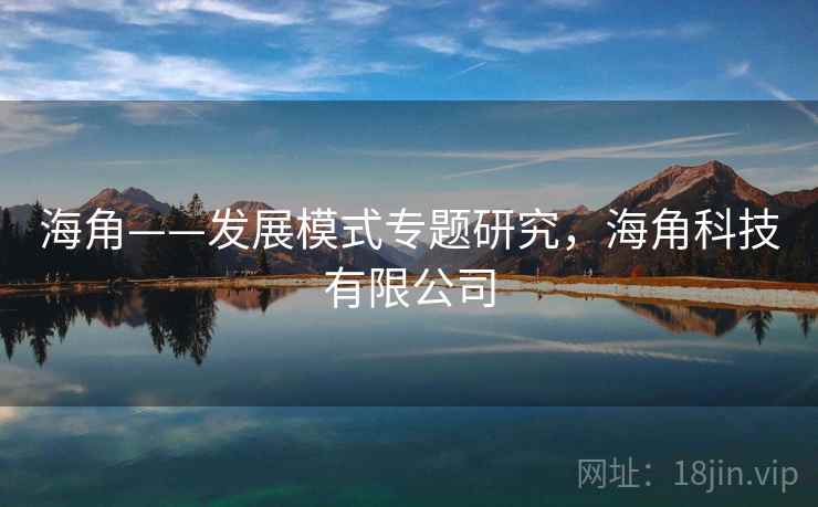 海角——发展模式专题研究,海角科技有限公司