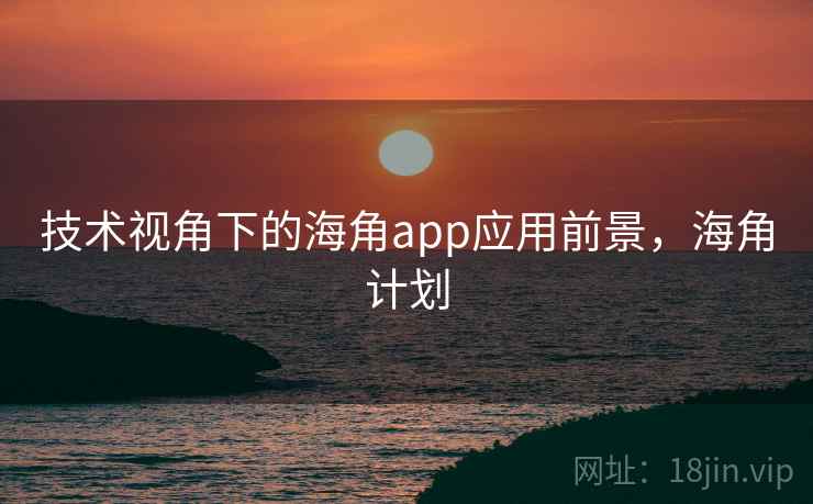 技术视角下的海角app应用前景,海角计划