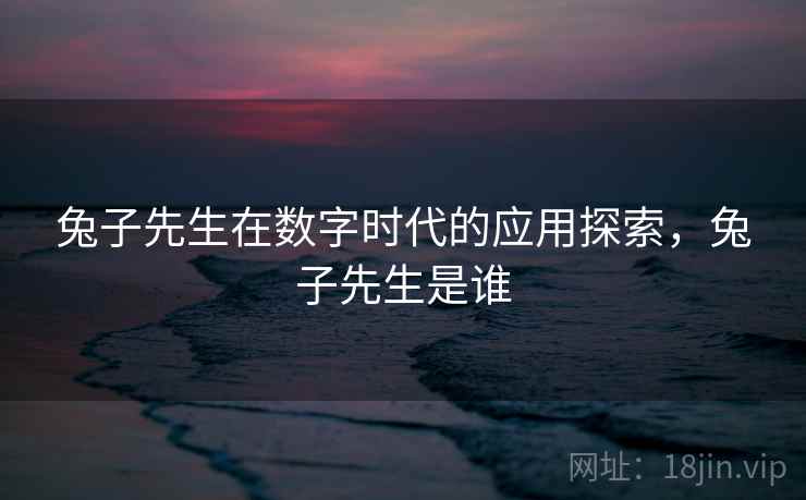 兔子先生在数字时代的应用探索,兔子先生是谁