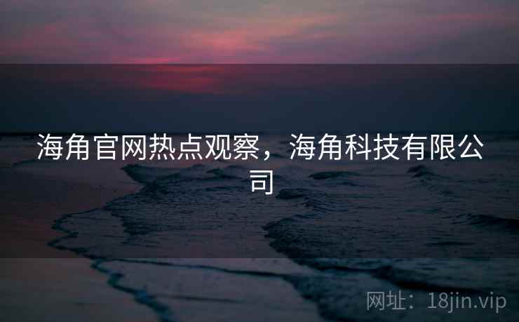 海角官网热点观察,海角科技有限公司