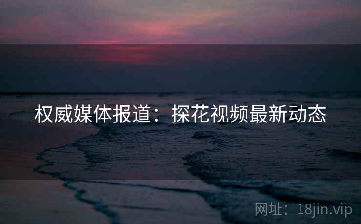 权威媒体报道:探花视频最新动态